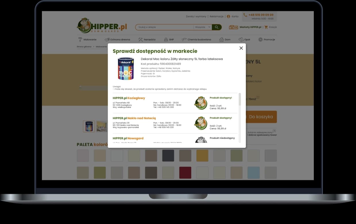 Dostępność produktów