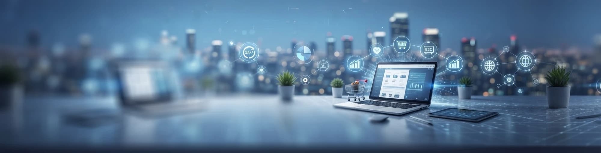 B2B and B2C e-commerce - a dedicated sales platform with full ERP integration.