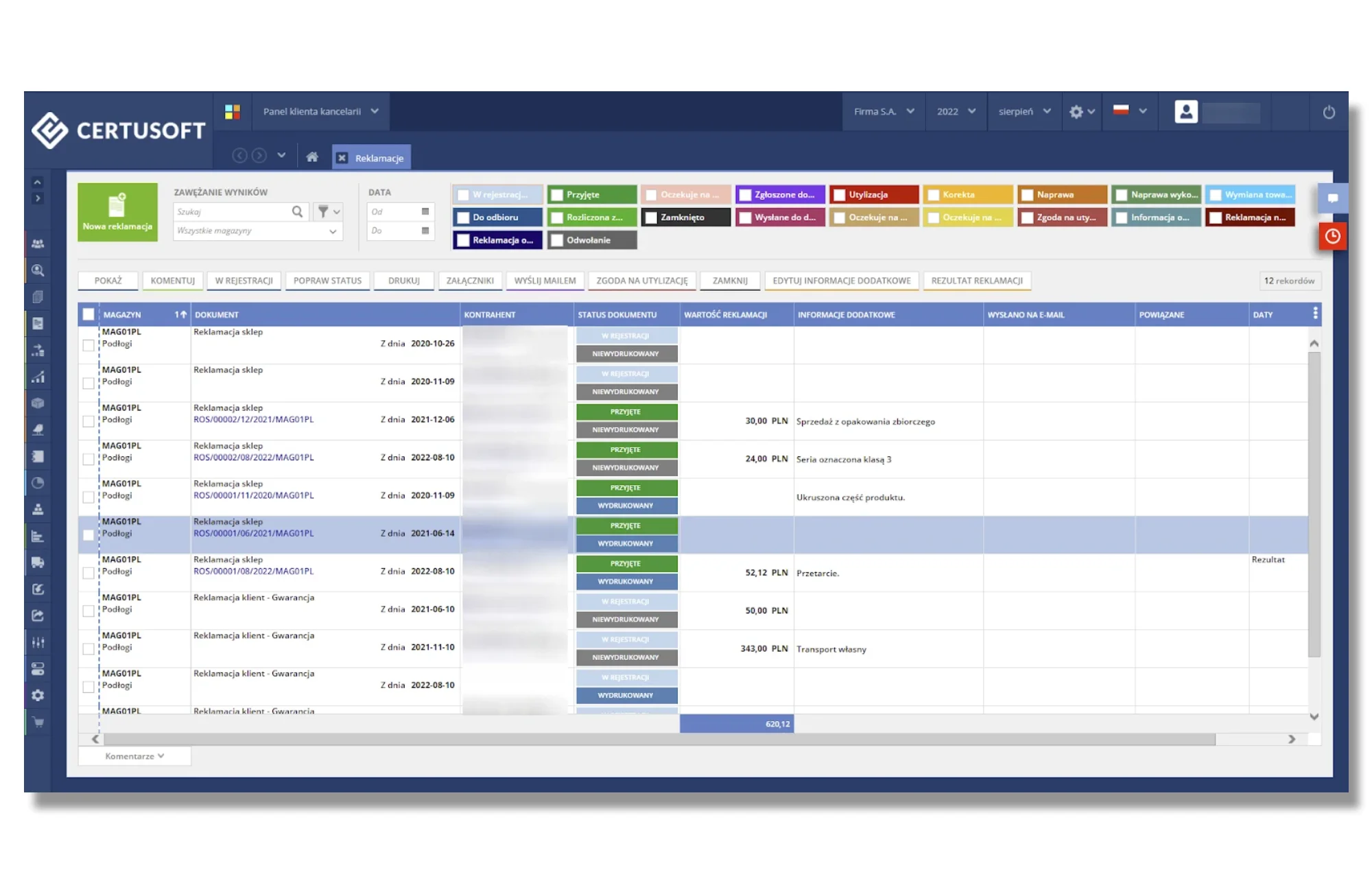 Certusoft investment system - market quotes overview